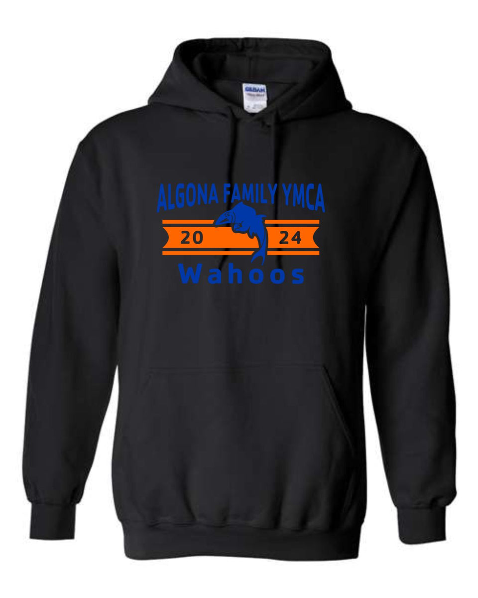 Wahoo Swim Team '24 Hooded Sweatshirt (Youth/Adult) threads algona