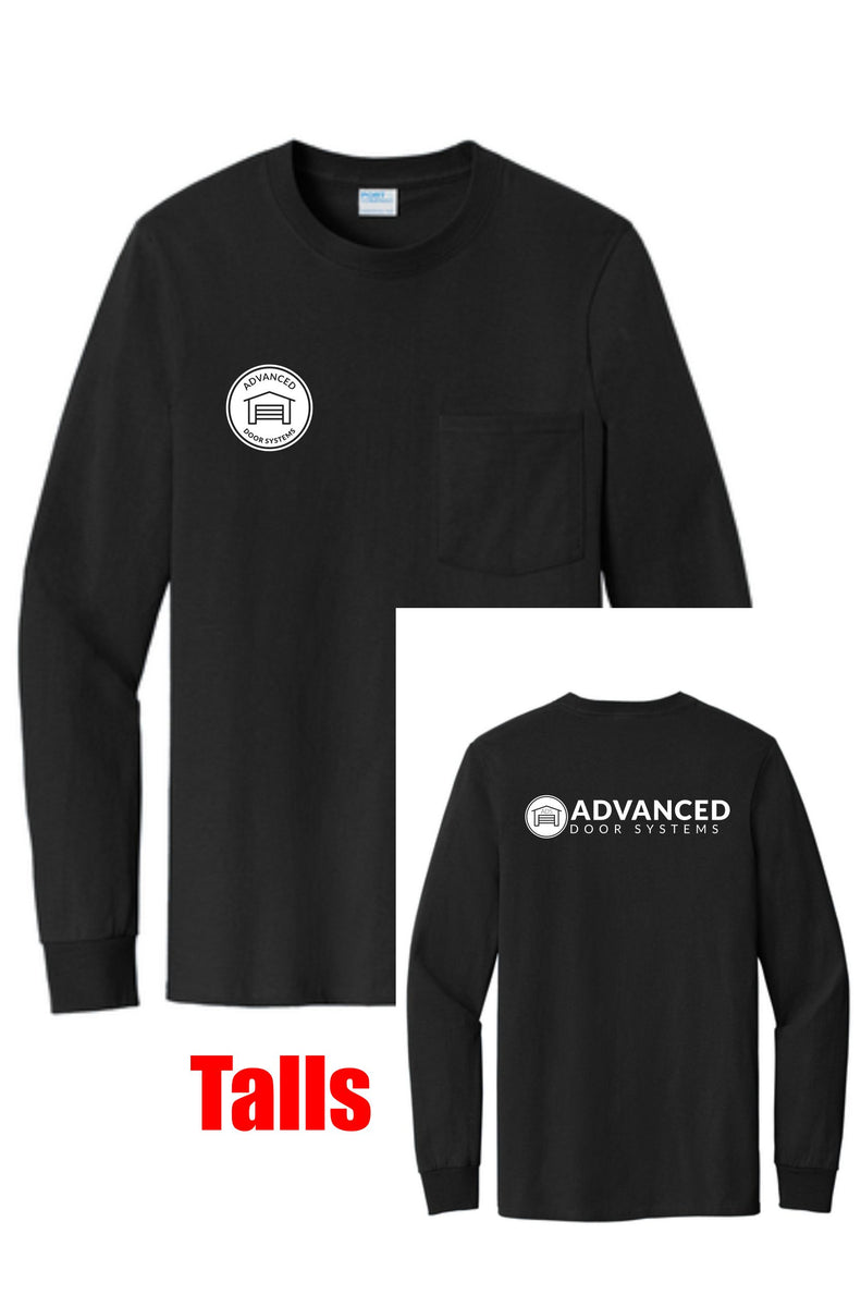 ADS Tall Long Sleeve Pocket Tee threads algona