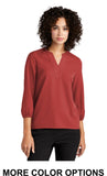 WIB Mercer+Mettle® Women's Stretch Crepe 3/4-Sleeve Blouse