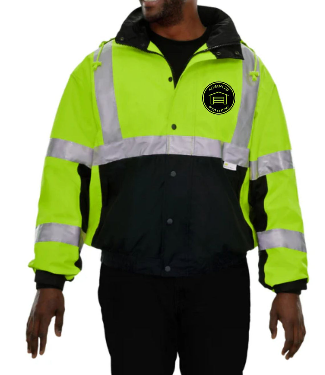 ADS Safety Jacket HiVis Bomber threads algona