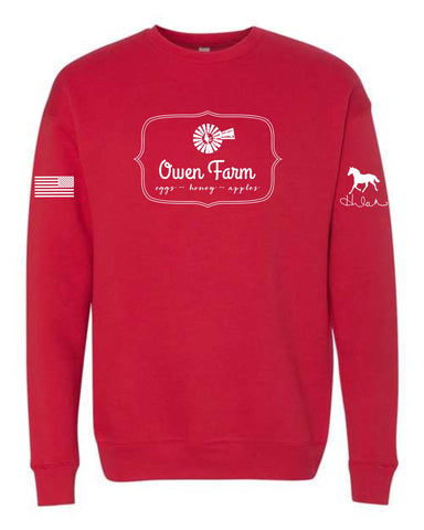 Owen Farm - Bella+Canvas Crew Sweatshirt