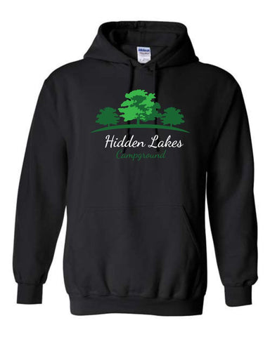 Hidden Lakes Campground Gildan Hooded Sweatshirt