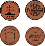 Holland Companies- Port Authority® Flexfit® Mesh Back Cap | Circle Leatherette Patch