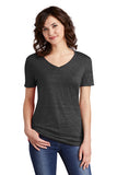 Hosmer-Ladies Snow Heather Jersey V-Neck T-Shirt