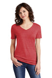 Hosmer-Ladies Snow Heather Jersey V-Neck T-Shirt