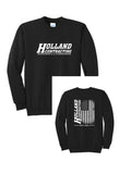 Holland Contracting - Tall Crewneck Sweatshirt | Flag Design