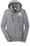 Art's Way Scientific - Port & Co™ Women's Core Fleece Full-Zip Hooded Sweatshirt
