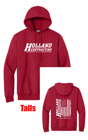 Holland Contracting - Tall Hoodie | Flag Design