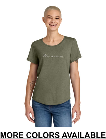 CFF - Allmade® Women’s Relaxed Tri-Blend Scoop Neck Tee | Strong Mama Era