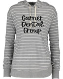 GDG - Ladies Lightweight Stripe Pullover Hood- 2 Logos