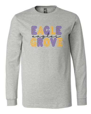 EG Spirit Store '25 - BELLA + CANVAS Heather CVC Long Sleeve Tee | Retro