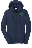Art's Way Scientific - Port & Co™ Women's Core Fleece Full-Zip Hooded Sweatshirt