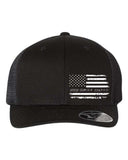 O.C. 55-18 - Mega Cap - Flexfit - 110® Mesh-Back Cap (Distressed Flag)