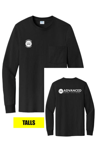 ADS -Tall Long Sleeve Pocket Tee