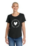 CFF - Allmade® Women’s Relaxed Tri-Blend Scoop Neck Tee | SMSSM-Circle