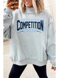 Jefferson Cheer '26 - Light Grey Mock Neck Crew | Comp Team