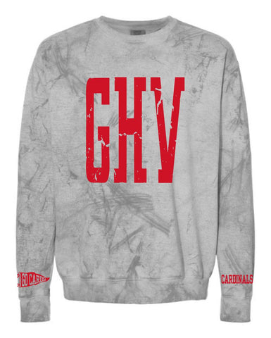 GHV Holiday '25 - Unisex Colorblast™ Crewneck Sweatshirt | Large GHV + SLEEVES
