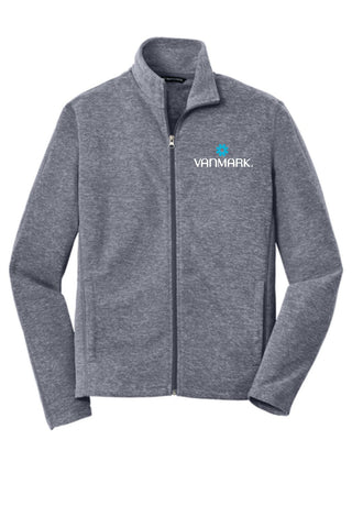 PFI-Port Authority® Heather Microfleece Full-Zip Jacket