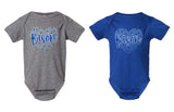NI Holiday 2025 - Infant Fine Jersey Bodysuit | Heart Design