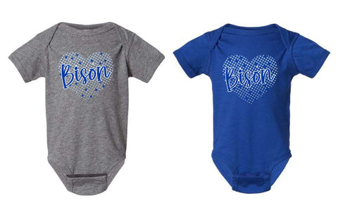 NI Holiday 2025 - Infant Fine Jersey Bodysuit | Heart Design