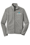 PFI-Port Authority® Heather Microfleece Full-Zip Jacket