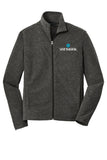 PFI-Port Authority® Heather Microfleece Full-Zip Jacket