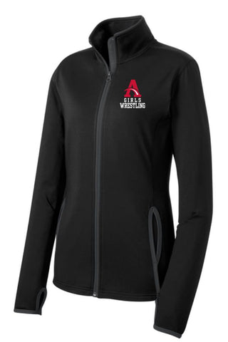 AHS  Girls Wrestling '25 - Sport-Tek® Women's Sport-Wick® Stretch Contrast Full-Zip Jacket