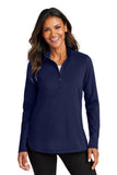 WIB Port Authority® Women's C-FREE® Double Knit 1/4-Zip