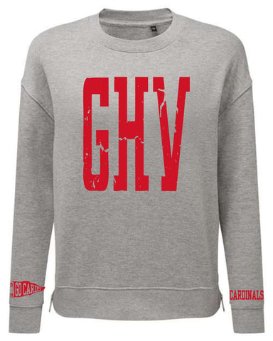 GHV Holiday '25 - Women's Billie Side-Zip Crewneck Sweatshirt | Large GHV + SLEEVES