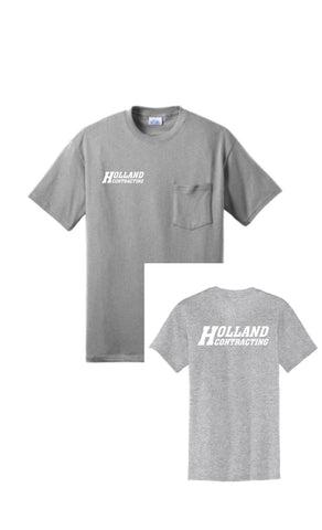 Holland Contracting- Tall Short Sleeve Pocket Tee