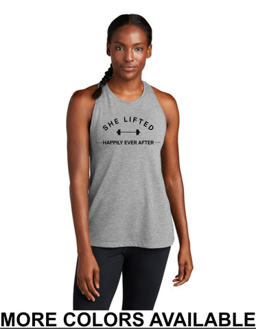 CFF - Sport-Tek® Women's PosiCharge® Tri-Blend Wicking Tank | Happily Ever After