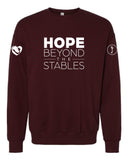 S4J/HBTS -  BELLA + CANVAS Unisex Sponge Fleece Drop Shoulder Crewneck Sweatshirt | Hope Beyond The Stables