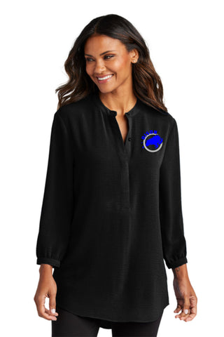 NI Staff - Port Authority® Ladies 3/4-Sleeve Textured Crepe Tunic