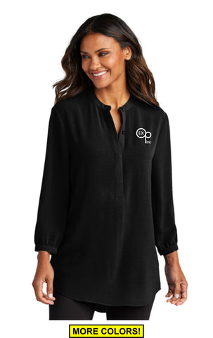 Ex Op Staff - Port Authority® Ladies 3/4-Sleeve Textured Crepe Tunic