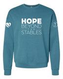 S4J/HBTS -  BELLA + CANVAS Unisex Sponge Fleece Drop Shoulder Crewneck Sweatshirt | Hope Beyond The Stables
