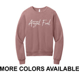 CFF - BELLA+CANVAS® Unisex Sponge Fleece Classic Crewneck Sweatshirt |  Mom Power Angel Fuel