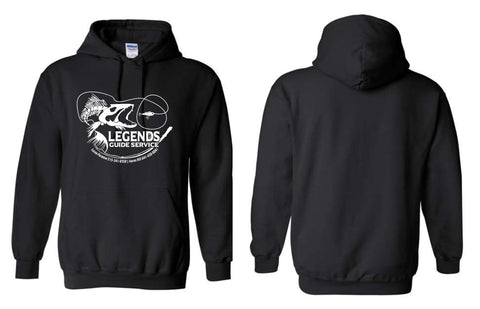 LGS - Legends Guide Service Black Hoodie | Front Only