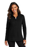 WIB Port Authority® Women's C-FREE® Double Knit 1/4-Zip