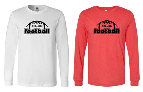 Algona Football '25 - BELLA + CANVAS Heather CVC Long Sleeve Tee | Football Design
