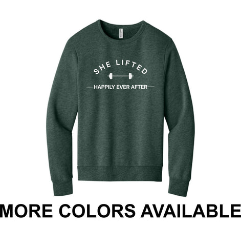 CFF - BELLA+CANVAS® Unisex Sponge Fleece Classic Crewneck Sweatshirt | Happily Ever After