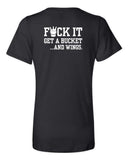 NKGC - Black BELLA + CANVAS Women’s Relaxed Jersey V-Neck Tee | Bucket Design