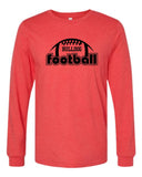 Algona Football '25 - BELLA + CANVAS Heather CVC Long Sleeve Tee | Football Design