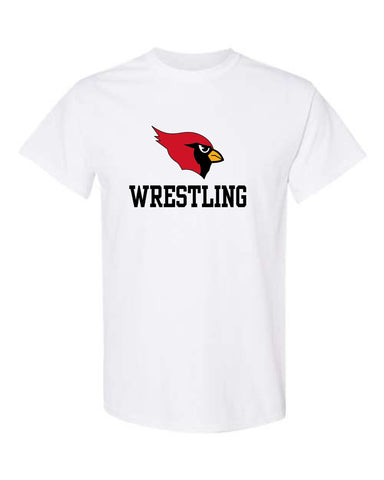 GHV Wrestling '25 - WHITE Short Sleeve Tee Youth, Adult, Talls  | Cardinal Design