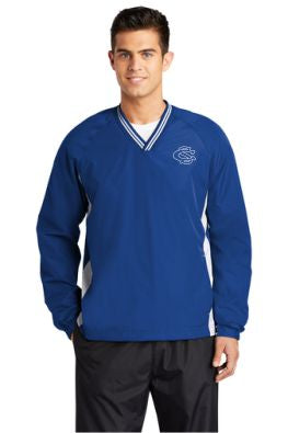 CS Staff - Tipped V-Neck Raglan Wind Shirt