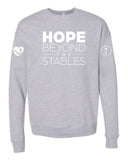 S4J/HBTS -  BELLA + CANVAS Unisex Sponge Fleece Drop Shoulder Crewneck Sweatshirt | Hope Beyond The Stables