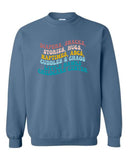 Little Hawks Childcare Center Unisex Crew Sweatshirt |Retro Design|