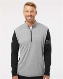 ISB-Adidas Men's Ultimate365 Heather Block Print Quarter-Zip Pullover