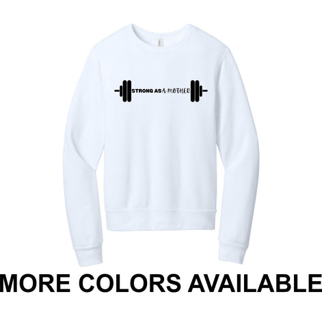 CFF - BELLA+CANVAS® Unisex Sponge Fleece Classic Crewneck Sweatshirt | Strong as a Mother