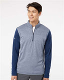 ISB-Adidas Men's Ultimate365 Heather Block Print Quarter-Zip Pullover