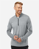 ISB-Adidas Men's Ultimate365 Heather Block Print Quarter-Zip Pullover